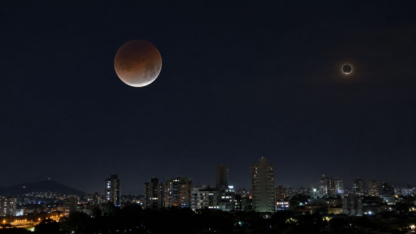 Eclipse parcial da Lua poderá ser observado em todo o Brasil na madrugada de 28 de agosto.
