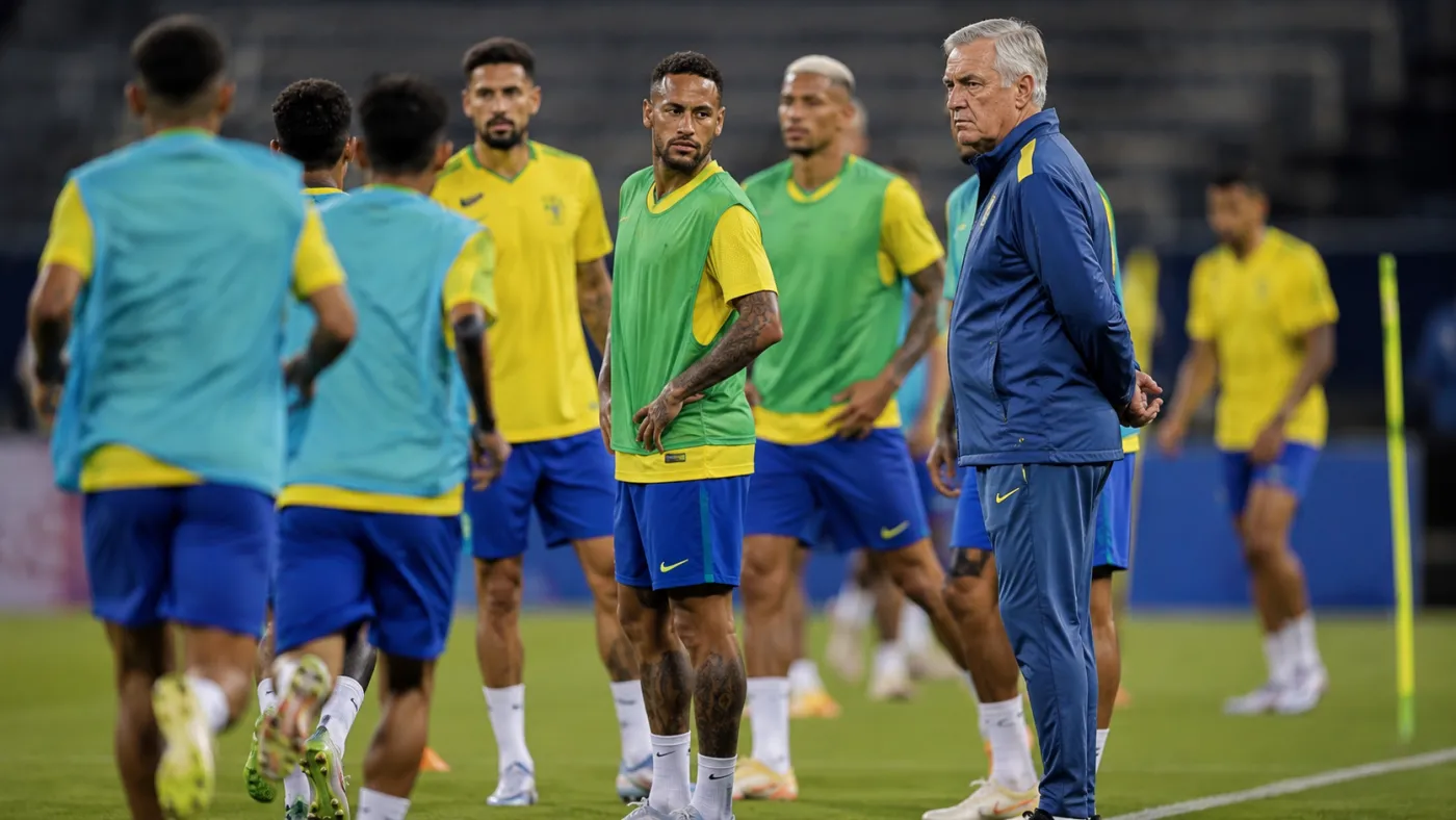Ancelotti pretende testar novos jogadores durante os próximos amistosos da Seleção.