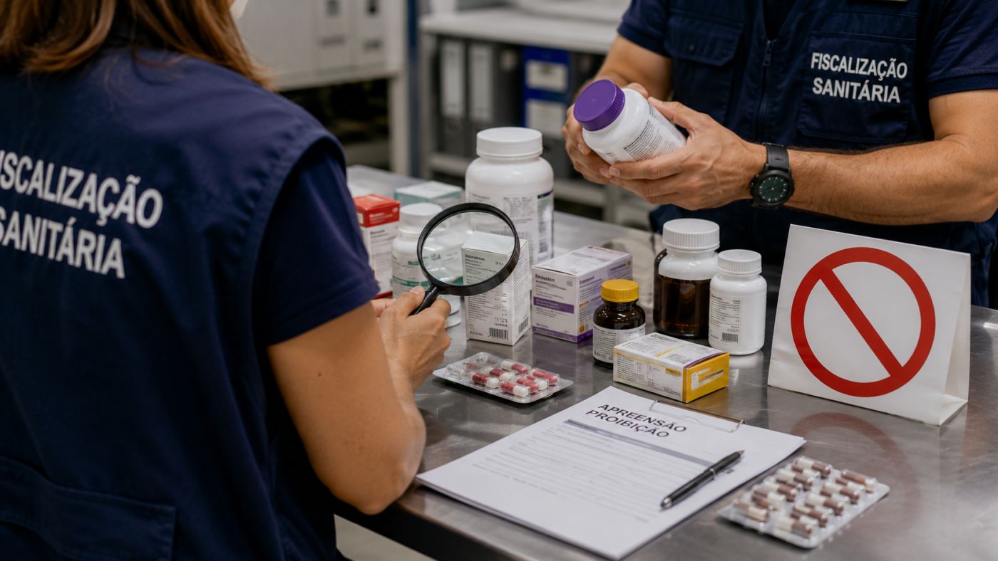 Anvisa determinou a apreensão e proibição de medicamentos e suplementos comercializados irregularmente. Foto: Imagem