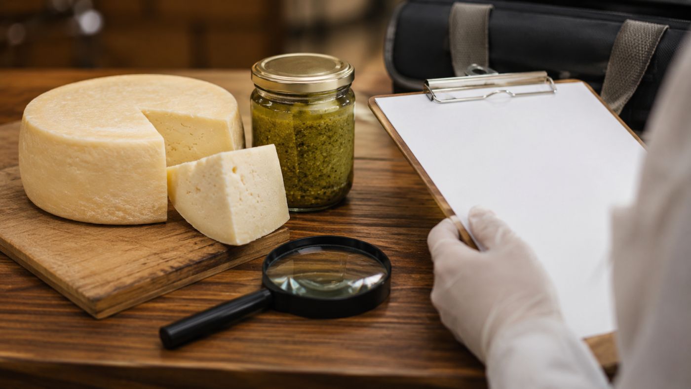 Anvisa, queijo Minas artesanal, molho pesto, recolhimento de alimentos, alergia a nozes, segurança alimentar, fiscalização