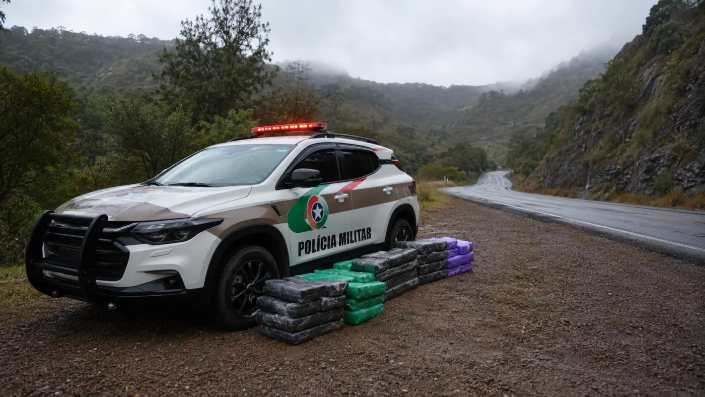 Ações da Polícia Militar tiveram apreensão de drogas e prisões em diferentes pontos de Santa Catarina nesta quinta-feira (27).