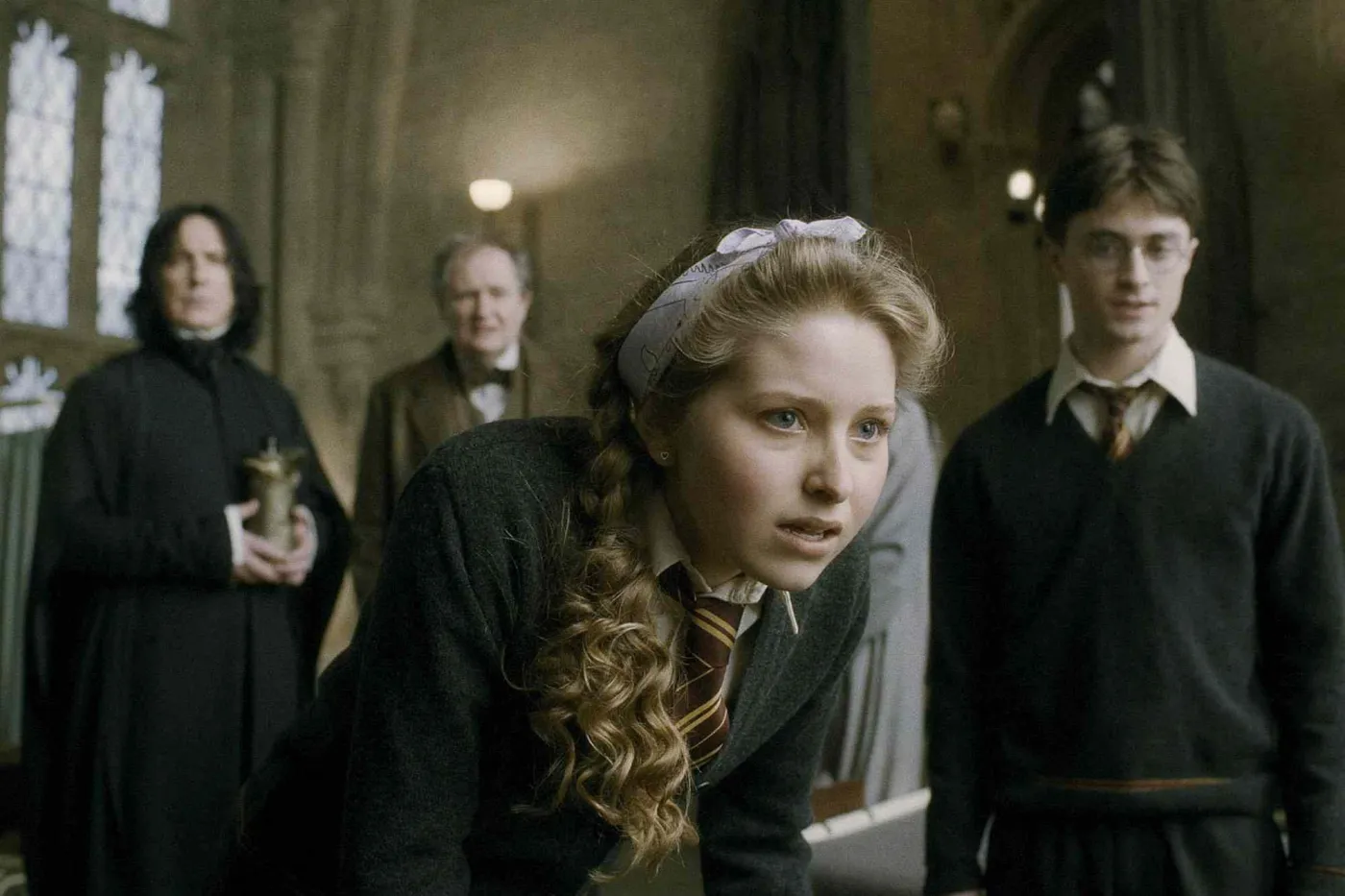 Jessie Cave ficou conhecida mundialmente por interpretar Lavender Brown nos filmes da franquia Harry Potter. Foto: Warner Bros. Pictures
