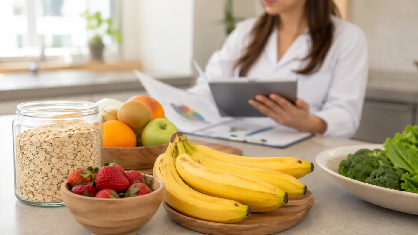 Banana fornece fibras, potássio e outros nutrientes, mas não substitui tratamento médico para doenças do fígado.