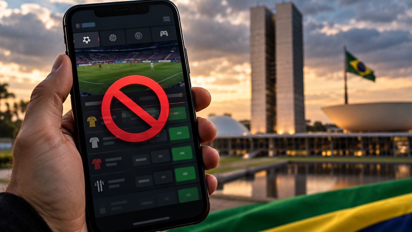 imagem ilustrativa representa o impacto de medidas que podem restringir ou encerrar a atuação de plataformas de apostas