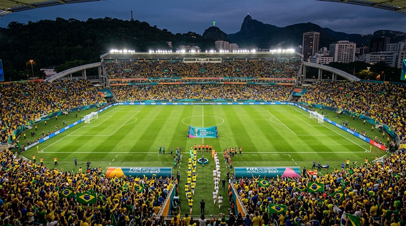 Maracanã receberá a estreia da Seleção Brasileira e a final da Copa do Mundo Feminina de 2027.