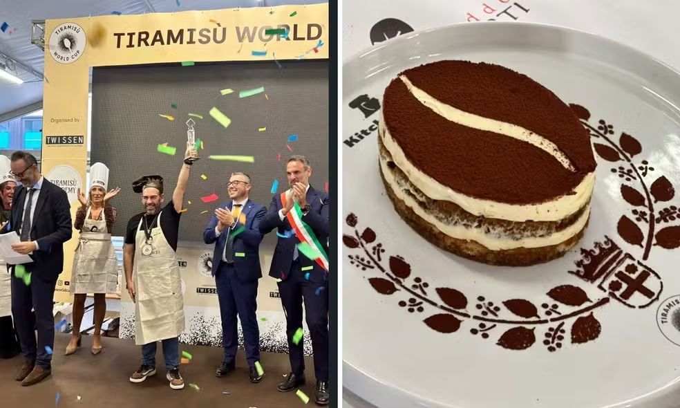 Marcos Muzzi venceu competição mundial de melhor Tiramisù — Foto: Arquivo pessoal