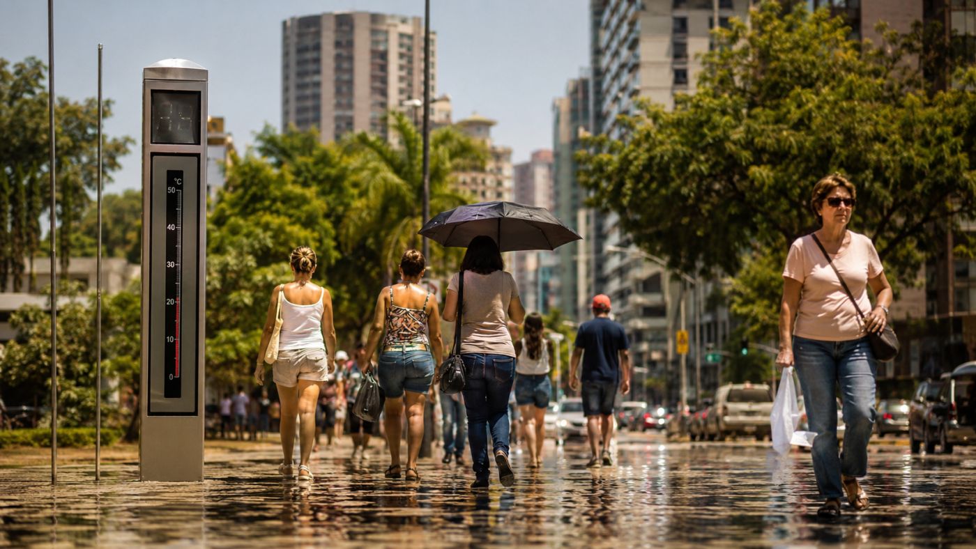 Cinco estados brasileiros terão forte elevação das temperaturas nos últimos dias de agosto, com máximas que podem chegar