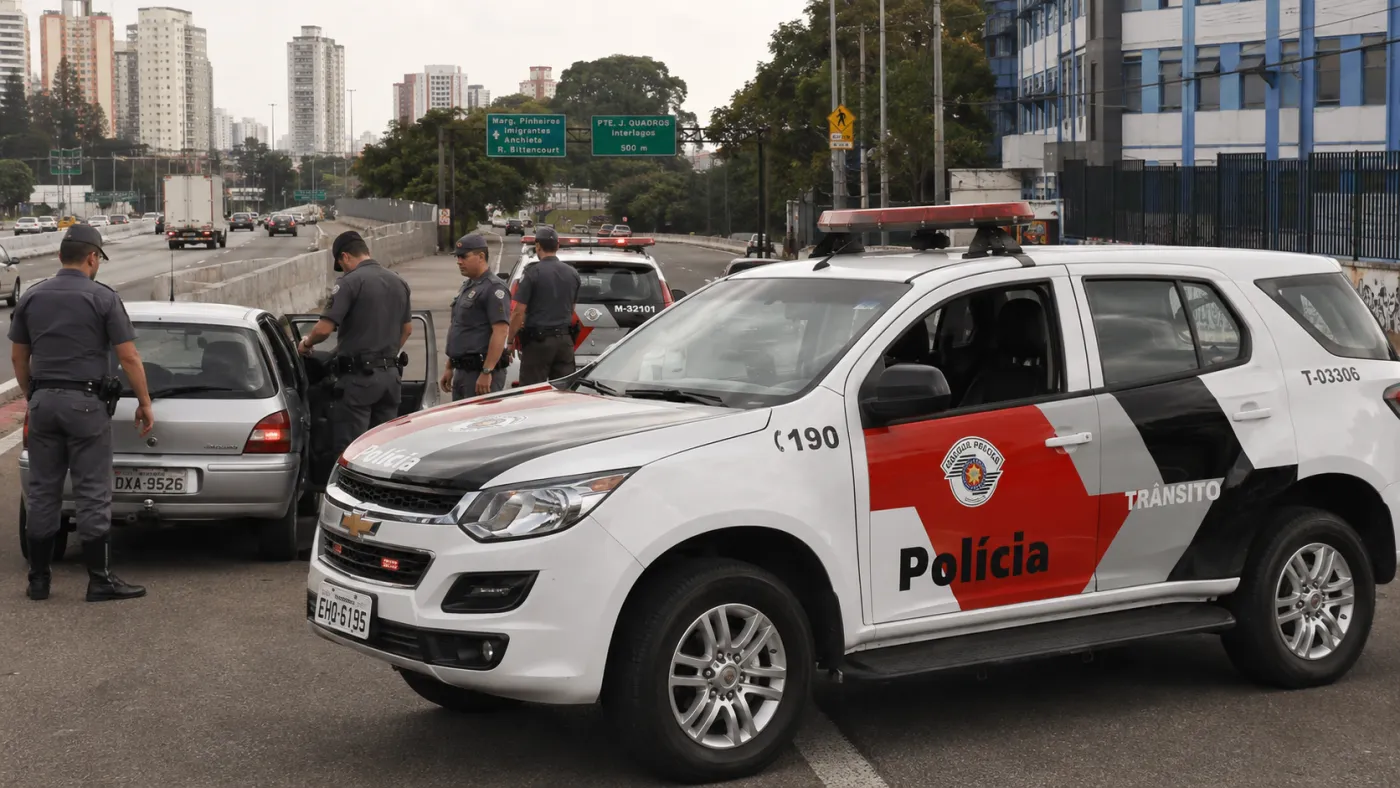Ações policiais, prisões e um acidente envolvendo viatura marcaram as ocorrências em São Paulo nesta segunda-feira (31).