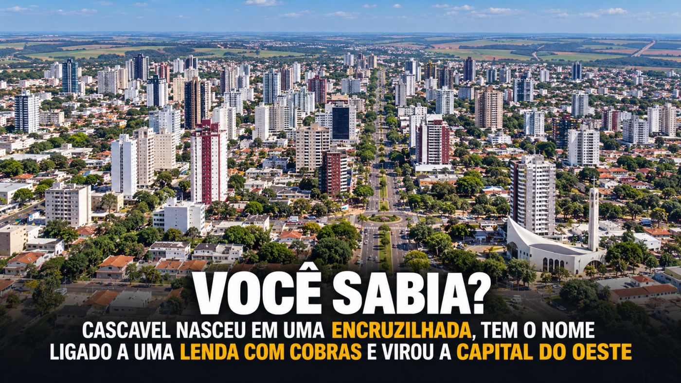 Vista de Cascavel, no Oeste do Paraná, município que se consolidou como importante polo regional. Foto: Prefeitura de
