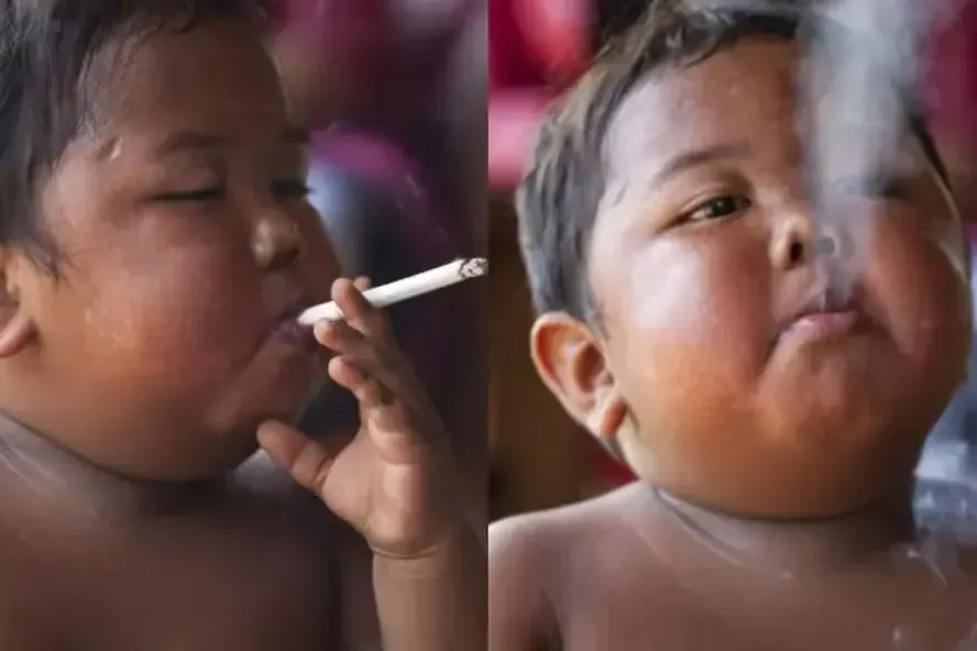 Caso de Ardi Rizal ganhou repercussão mundial em 2010 e levou a criança a passar por tratamento contra a dependência do cigarro.