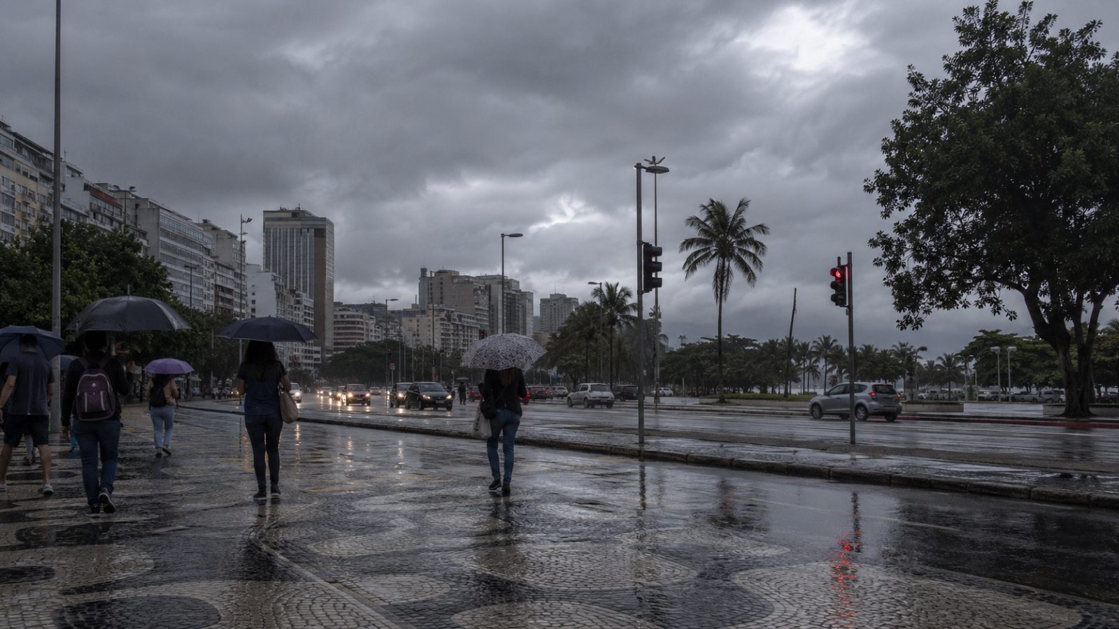 Chuva deve atingir áreas do Sul e Sudeste nesta segunda-feira — Foto: Reprodução/Agência Brasil