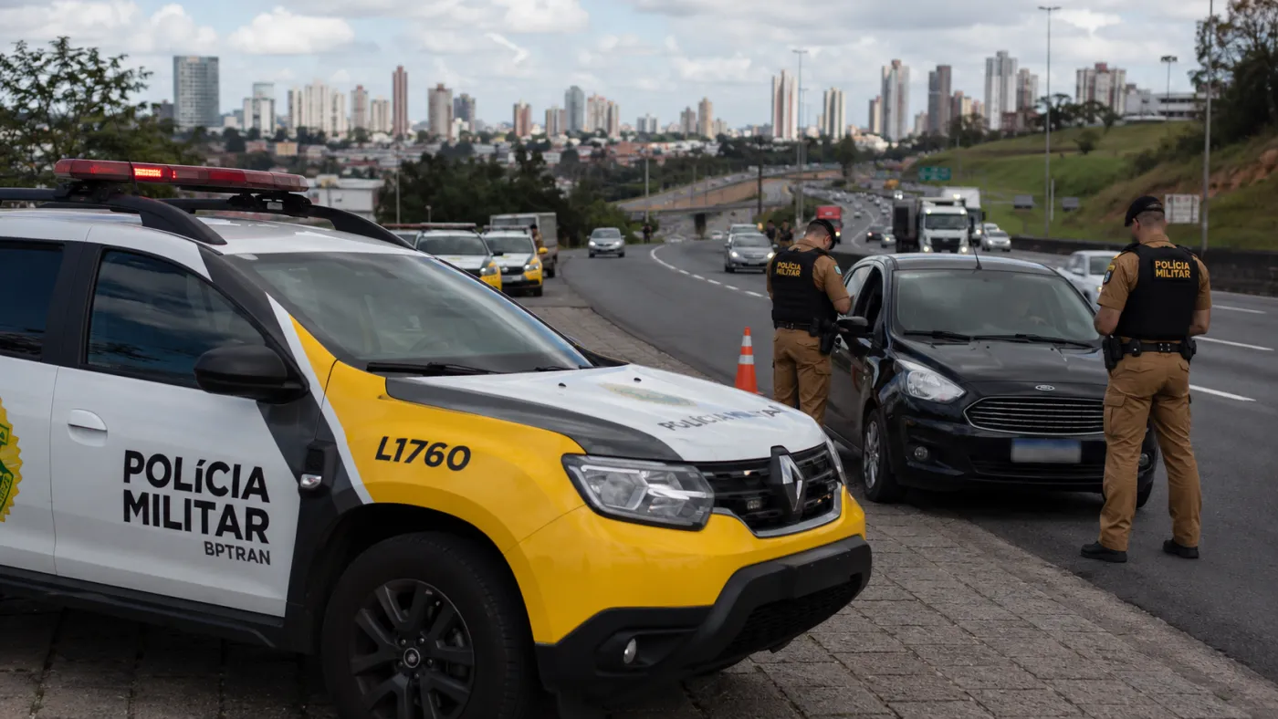 Operações, prisões e fiscalizações mobilizaram equipes da Polícia Militar em diferentes regiões do Paraná em 27 de agosto.