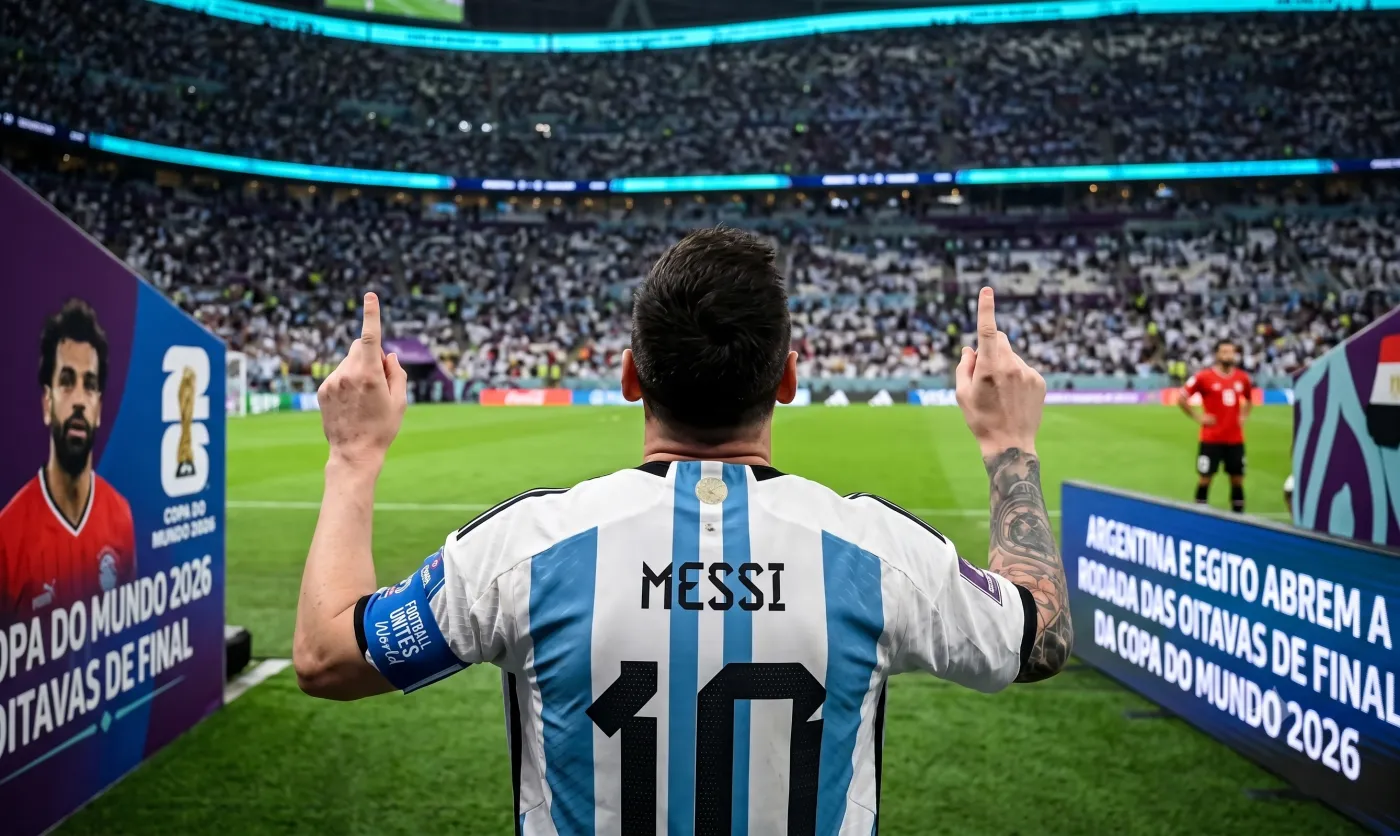Copa do Mundo 2026: Argentina, Egito, Suíça e Colômbia disputam vagas nas quartas de final