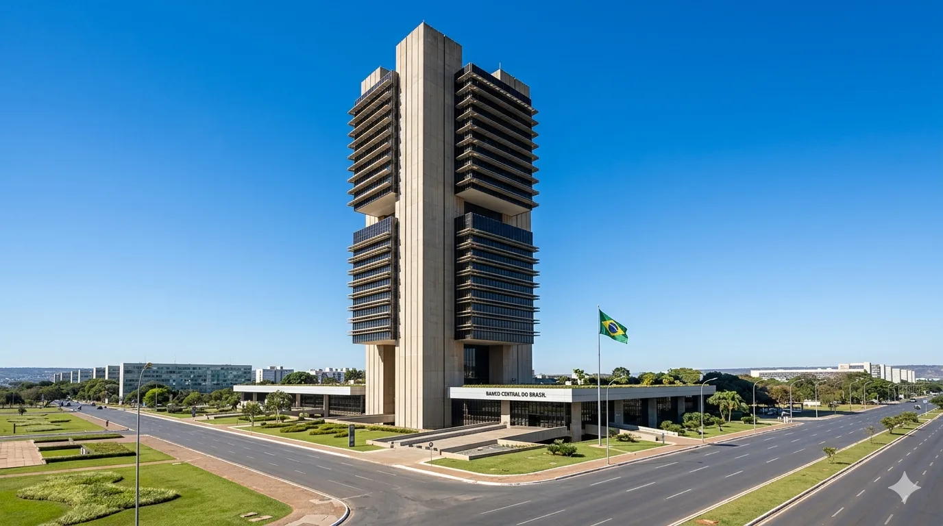 Sede do Banco Central do Brasil, em Brasília; comitê reduziu a taxa Selic para 14,25% ao ano em decisão unânime.