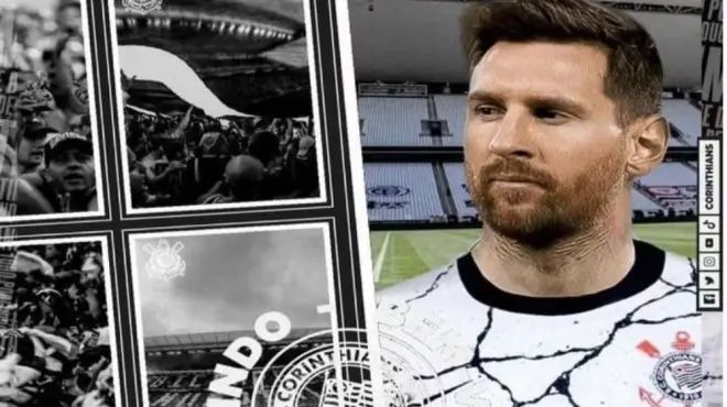 Site do Corinthians é hackeado e "anuncia" Lionel Messi - Reprodução/Redes Sociais