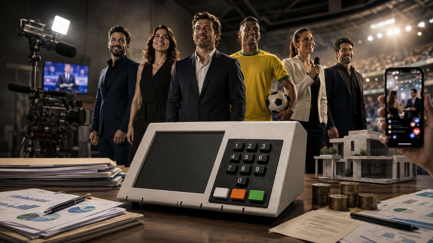 Personalidades da televisão, do esporte, da música e das redes sociais estão entre os nomes que decidiram disputar as