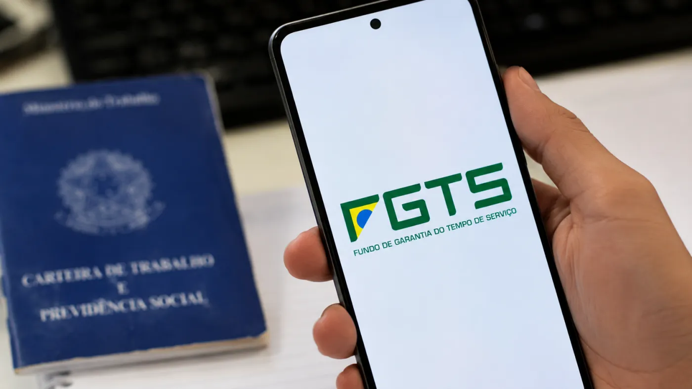 Consulta ao saldo do FGTS pode ser feita pelo celular — Foto: Reprodução