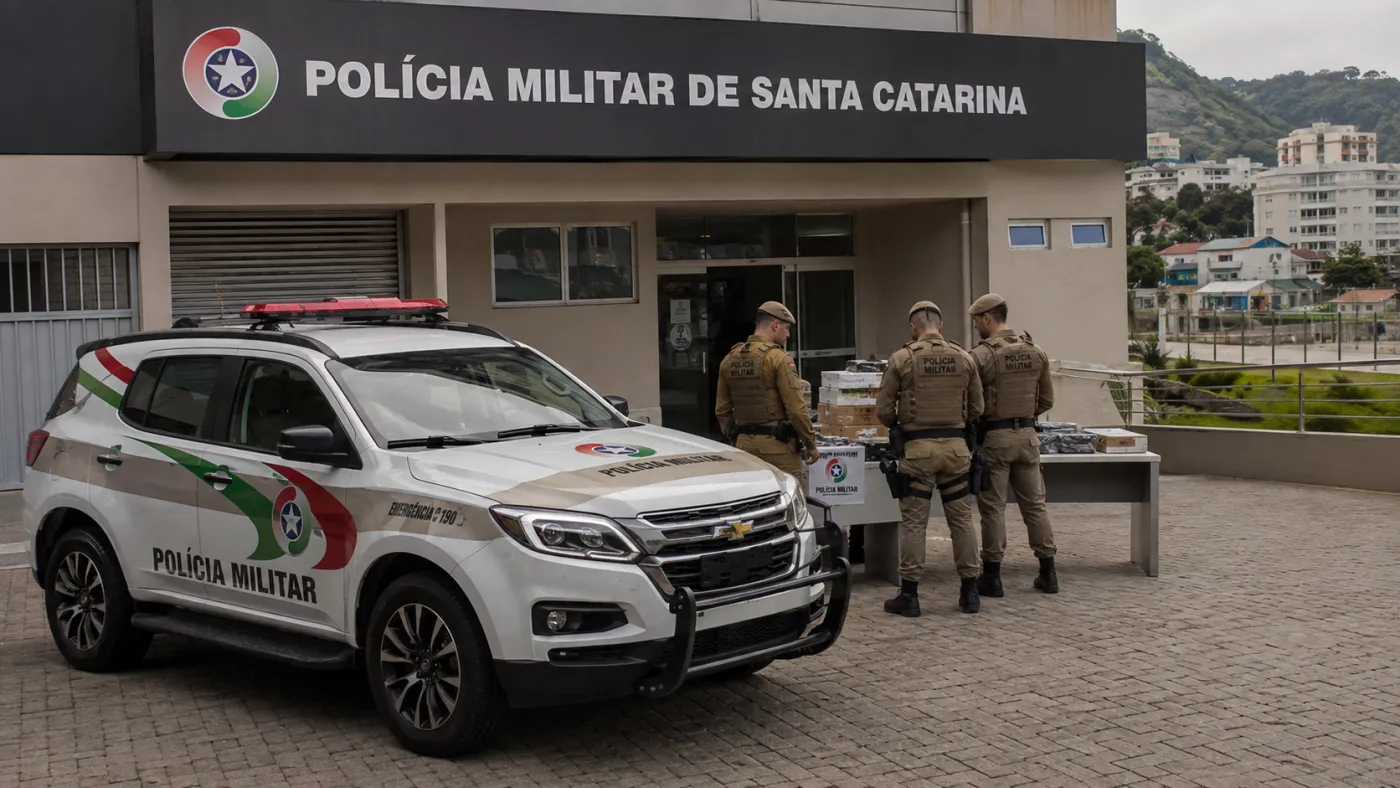 Apreensões, prisões e ocorrências rodoviárias mobilizaram forças de segurança em Santa Catarina.