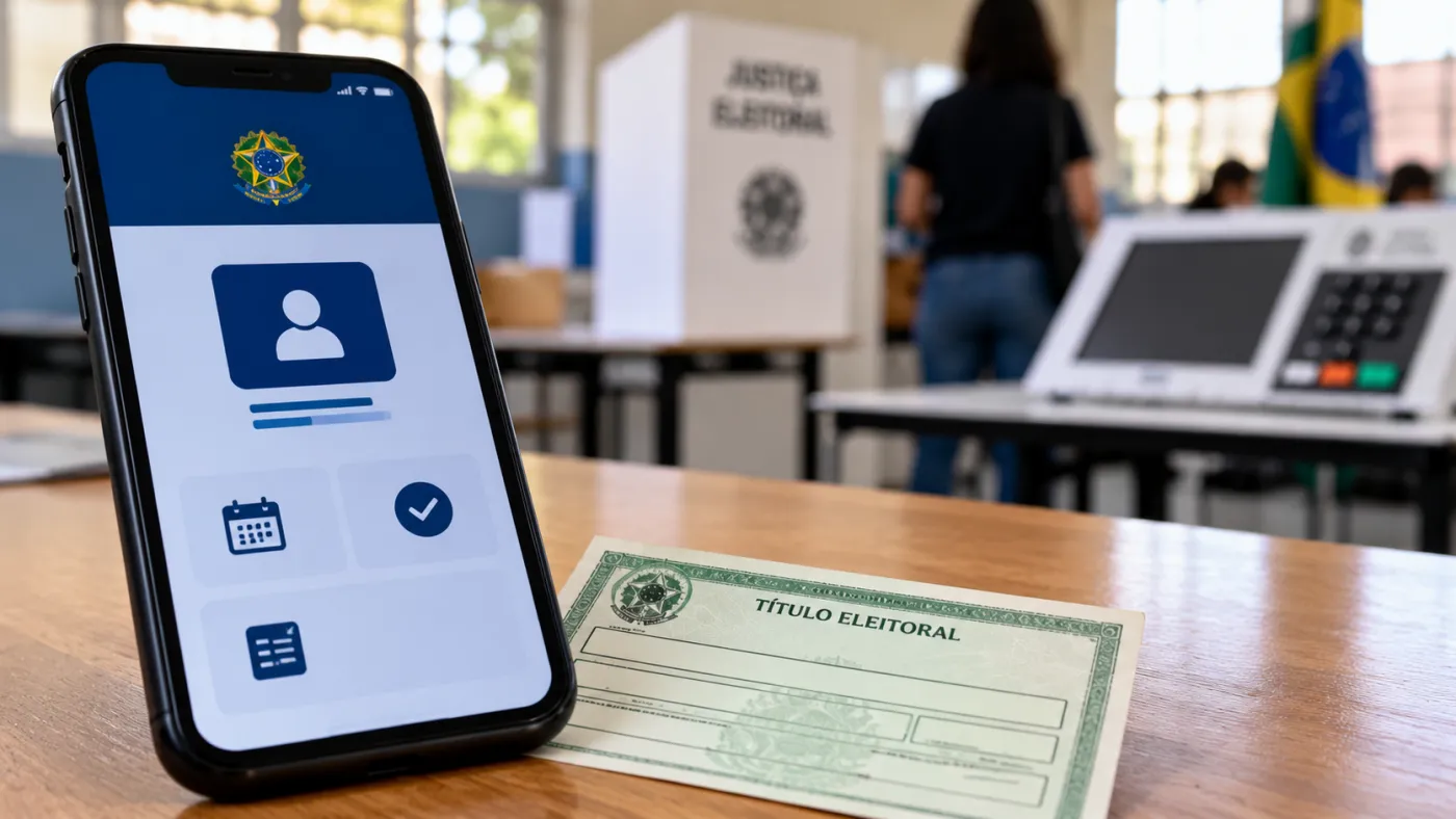 Eleitores devem instalar e validar o e-Título até 3 de outubro para evitar dificuldades no dia da votação. Imagem ilustrativa.