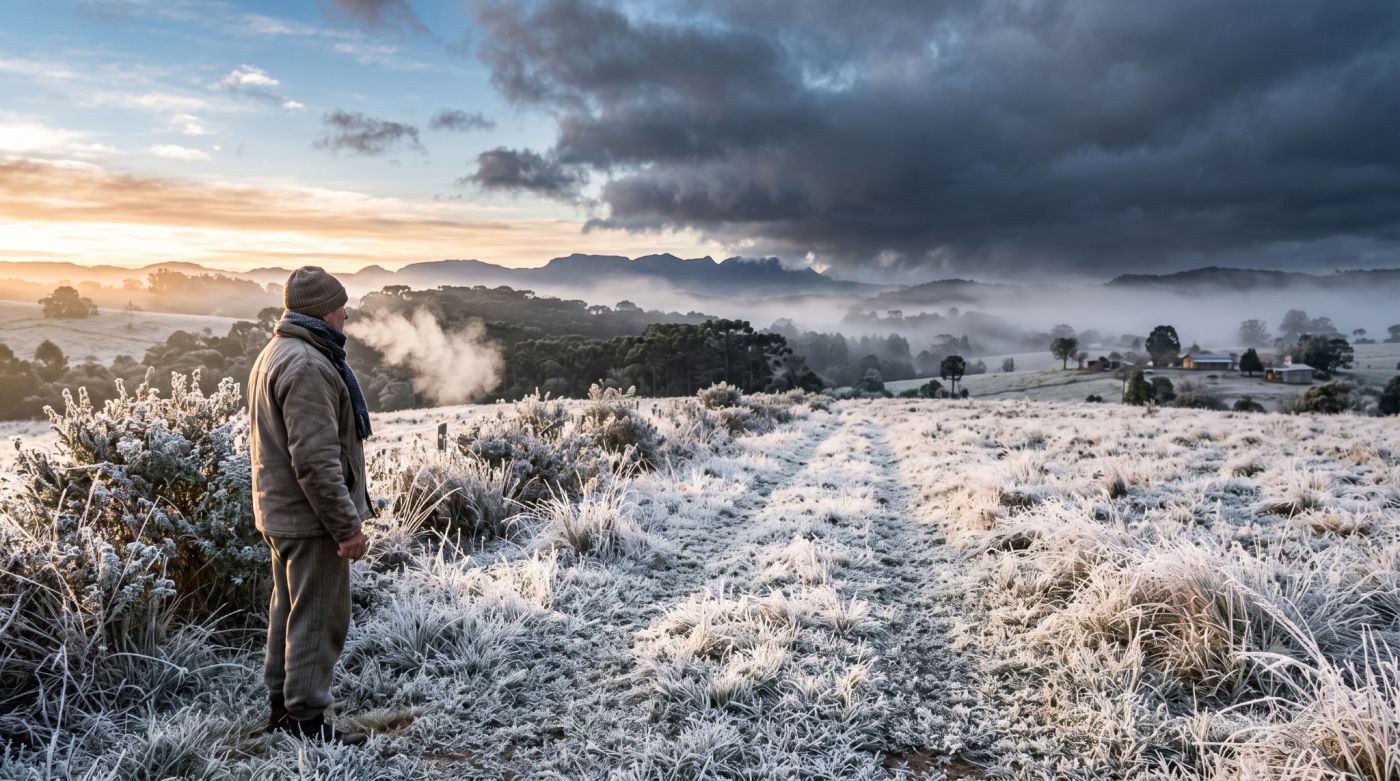 O frio começa a perder intensidade no Brasil, mas o fim de semana ainda será marcado por baixas temperaturas no Sul e