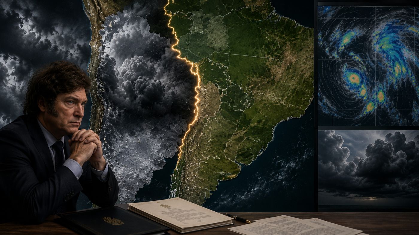 Cacique Cobra Coral, Argentina, Javier Milei, assistência climática, controle do clima, Fundação Cobra Coral.
