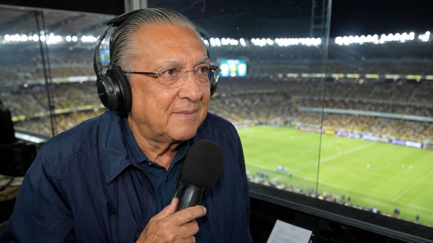 Galvão Bueno deixou aberta a possibilidade de participar da Copa de 2030 como comentarista.