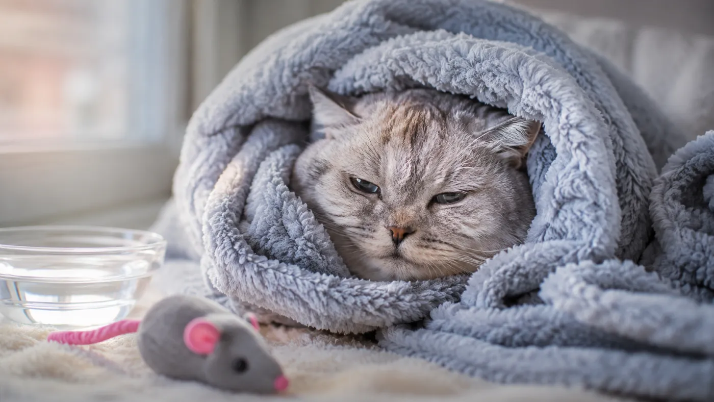 Gatos podem apresentar espirros, coriza e olhos lacrimejando — Foto: Reprodução