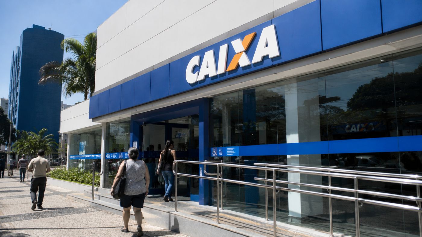 Agência da Caixa Econômica Federal. Foto: reprodução.