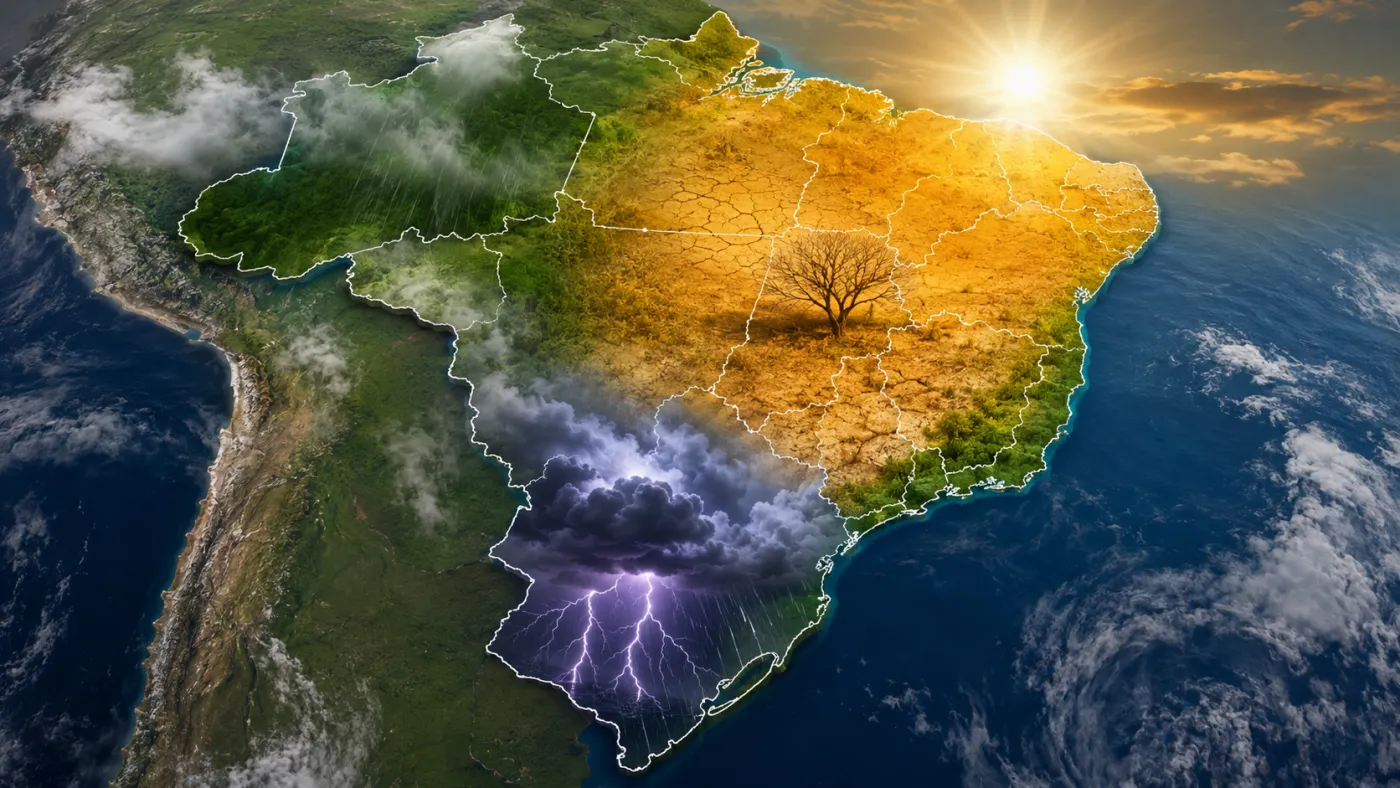 Início de agosto terá tempestades e tempo seco em diferentes regiões.