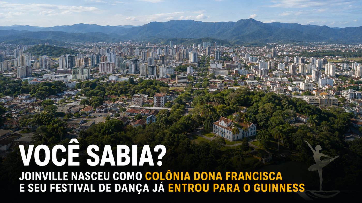 Vista de Joinville, maior município de Santa Catarina em população e importante polo industrial do estado. Foto: Prefeitura