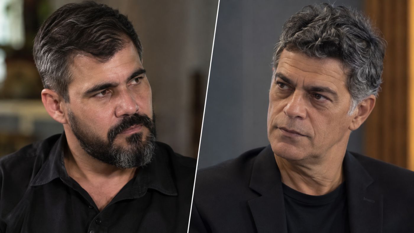 Juliano Cazarré reagiu às declarações de Eduardo Moscovis após nova polêmica envolvendo o debate sobre violência contra