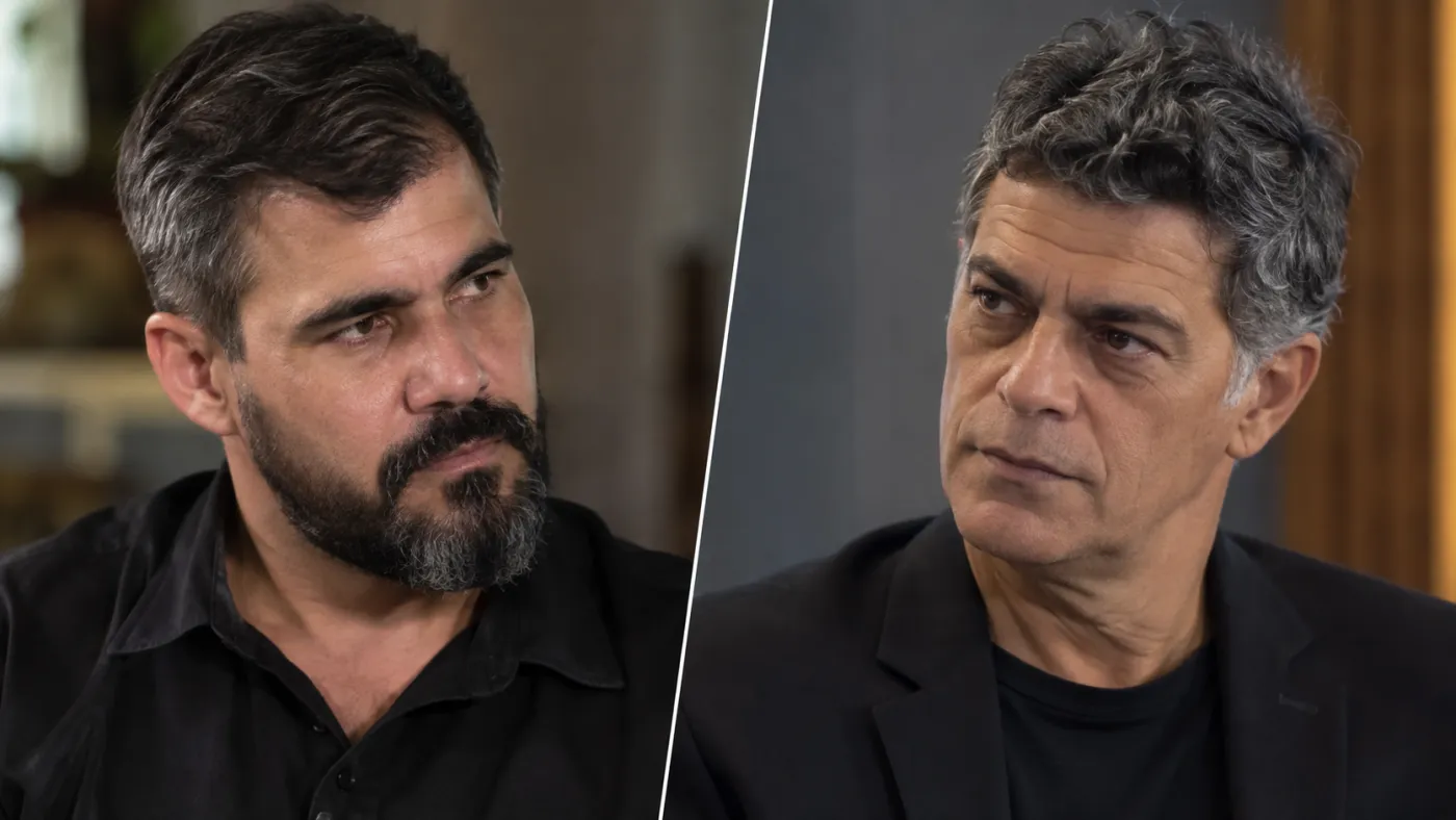 Juliano Cazarré reagiu às declarações de Eduardo Moscovis após nova polêmica envolvendo o debate sobre violência contra homens e mulheres. Foto: Reprodução/Redes sociais.