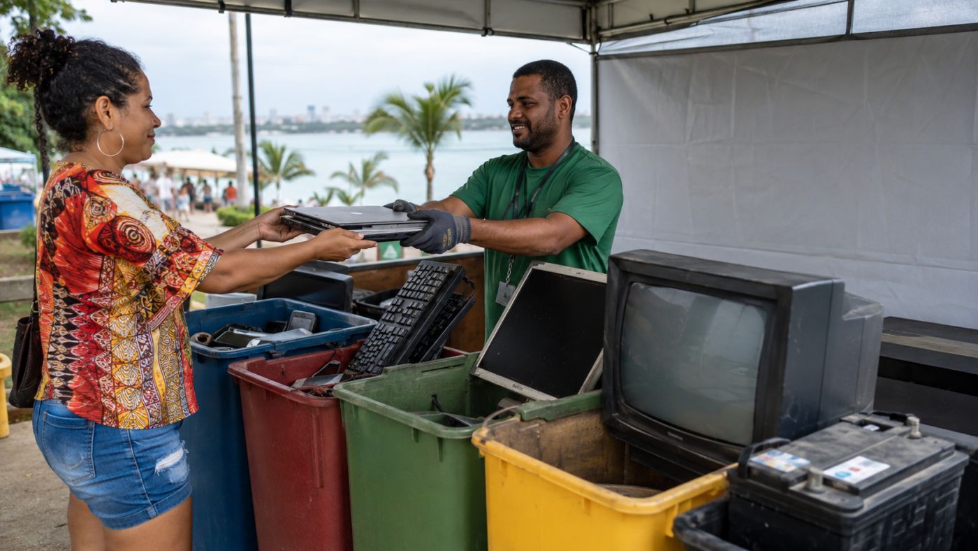 Equipamentos eletrônicos sem uso podem ser entregues para reciclagem e gerar créditos na conta de energia