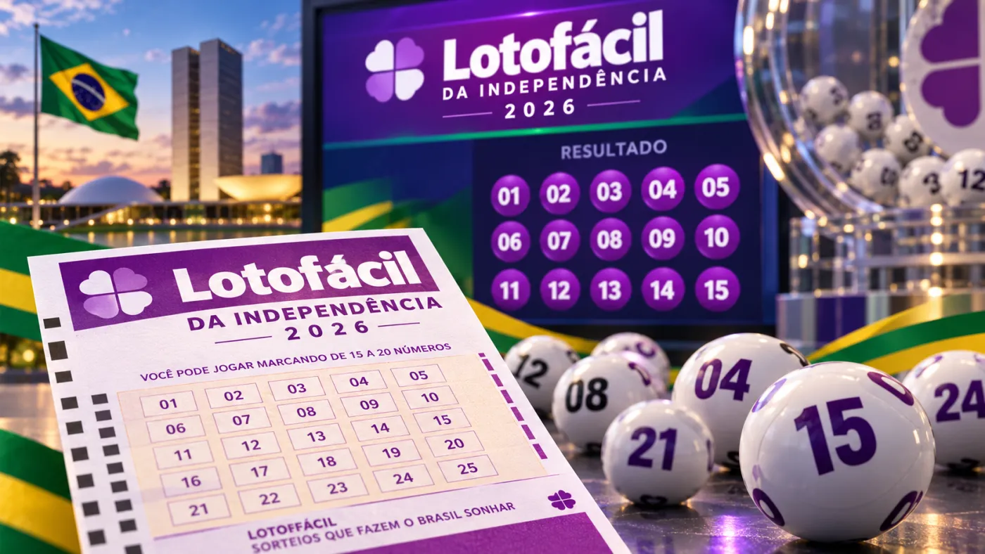 Lotofácil da Independência 2026 teve 72 apostas vencedoras espalhadas por 49 municípios brasileiros, incluindo Curitiba e Santa Inês, no Paraná. Foto: Divulgação/Loterias Caixa.