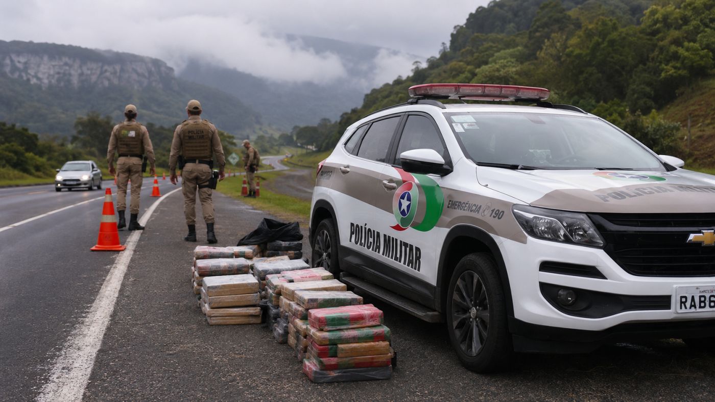 Apreensões de drogas e outras ocorrências mobilizaram a Polícia Militar em diferentes regiões de Santa Catarina no dia 27