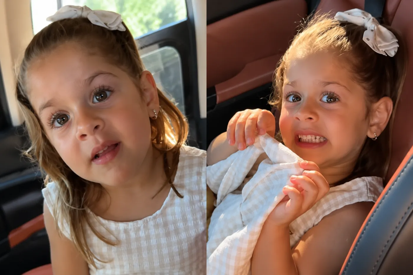 Maria Flor argumenta com babá para ganhar chicletes  • Reprodução/Instagram
