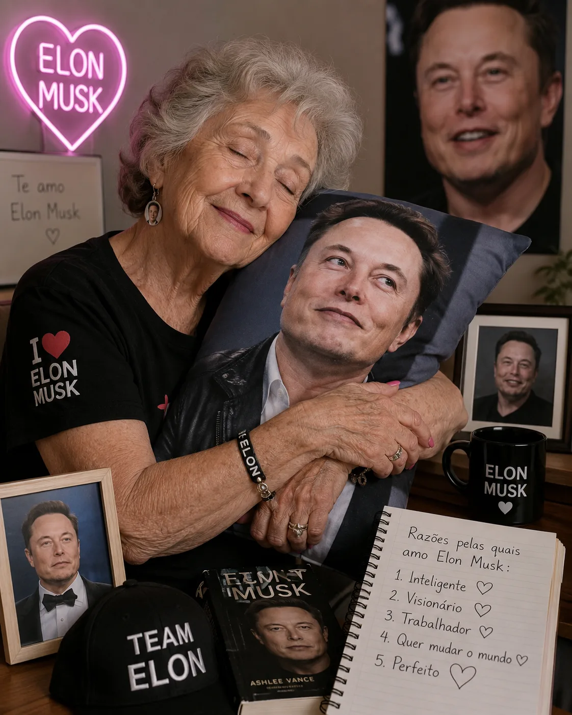 Mulher de 76 Anos Acredita Namorar o Trilionário Elon Musk e Enfrenta a Família