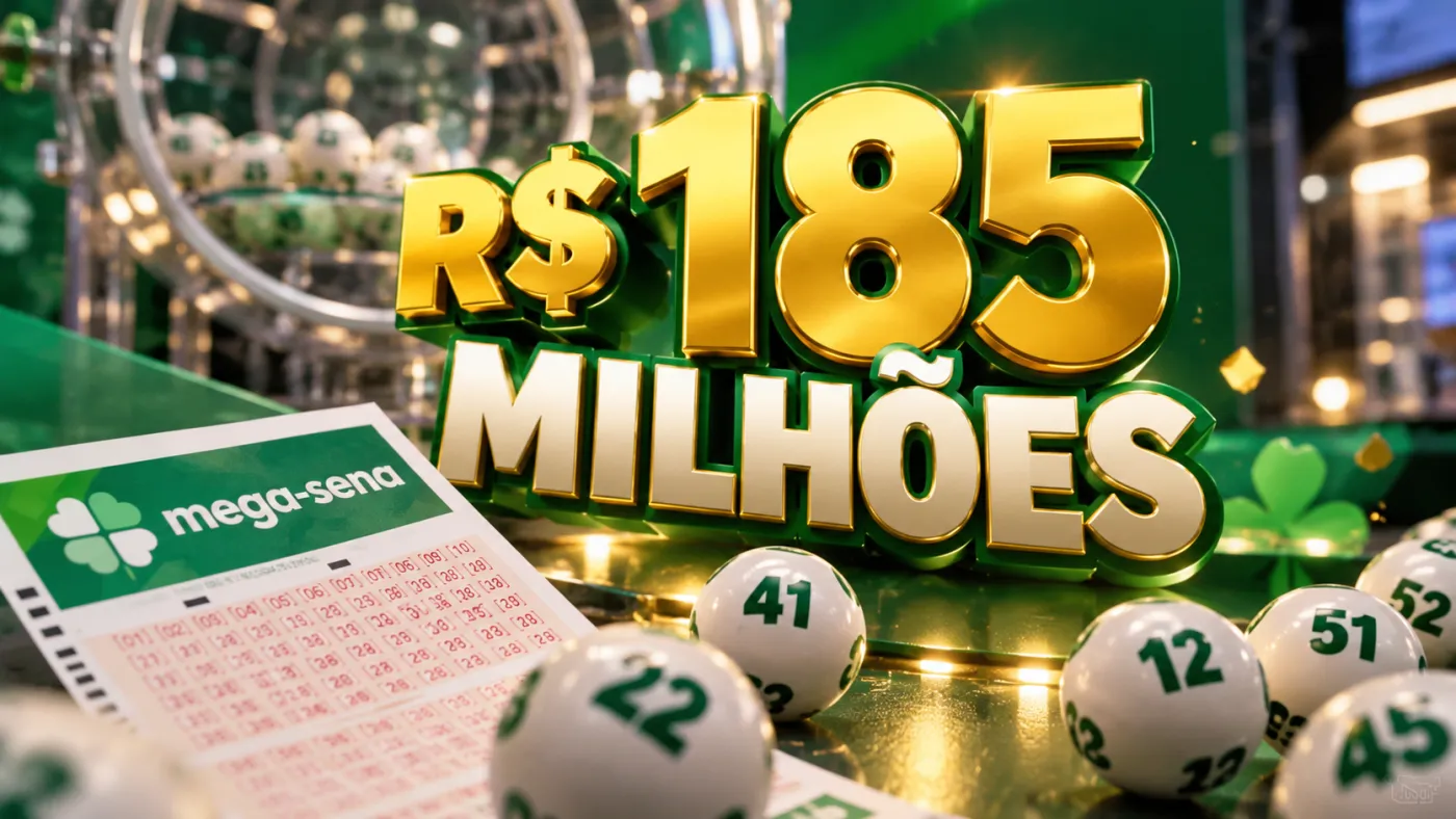Mega-Sena acumulou no concurso 3071 e o próximo sorteio, marcado para terça-feira (20), pode pagar R$ 185 milhões.