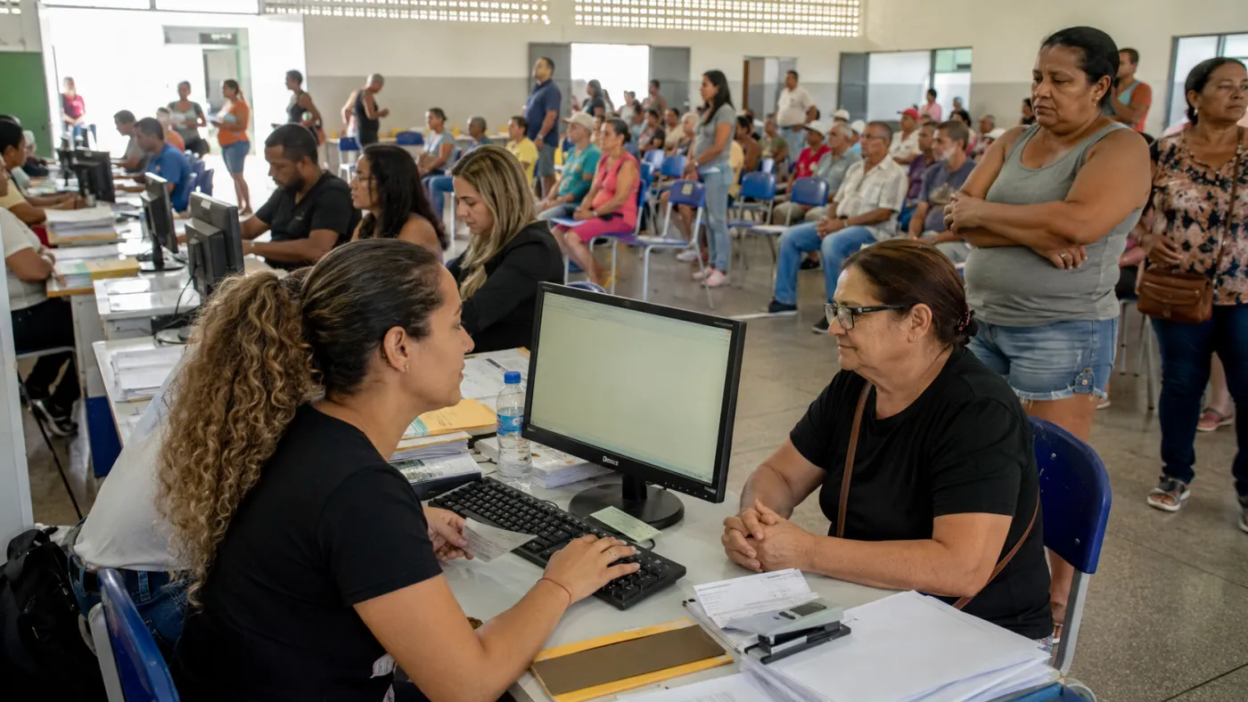 Moradores poderão atualizar informações durante o mutirão.