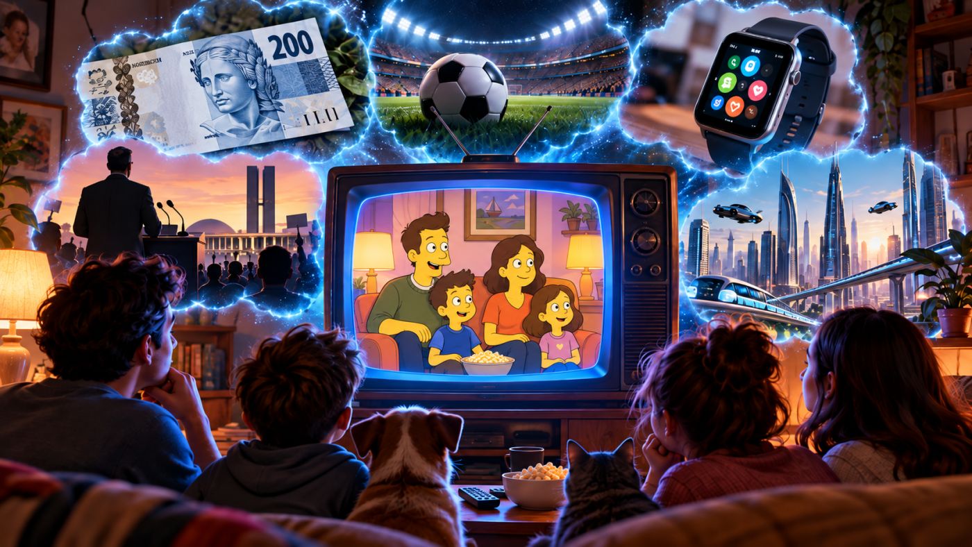 Imagem ilustrativa representa algumas das coincidências mais famosas atribuídas a Os Simpsons, envolvendo tecnologia,