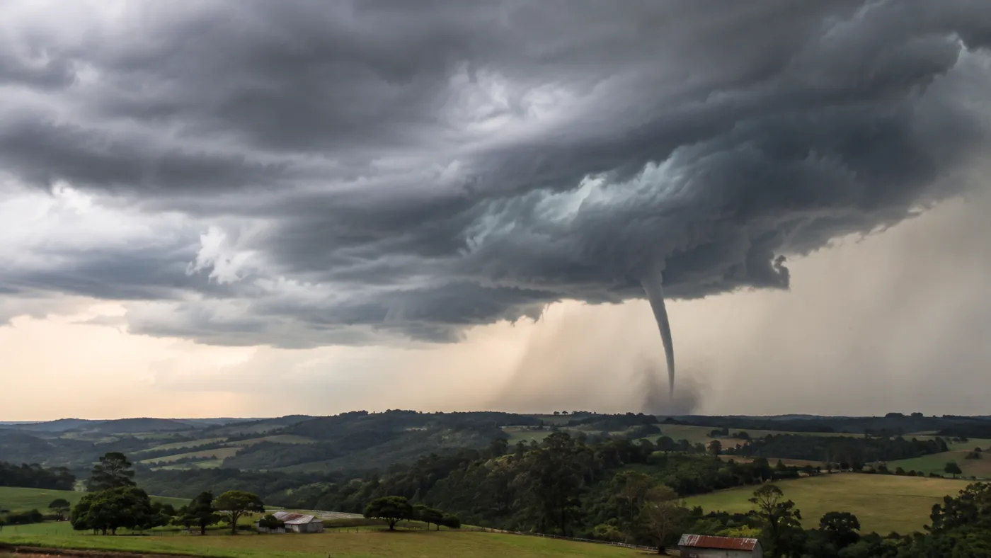 Tornado confirmado em Piraí do Sul fez o Paraná chegar a dez ocorrências registradas em 2026. Foto: imagem ilustrativa