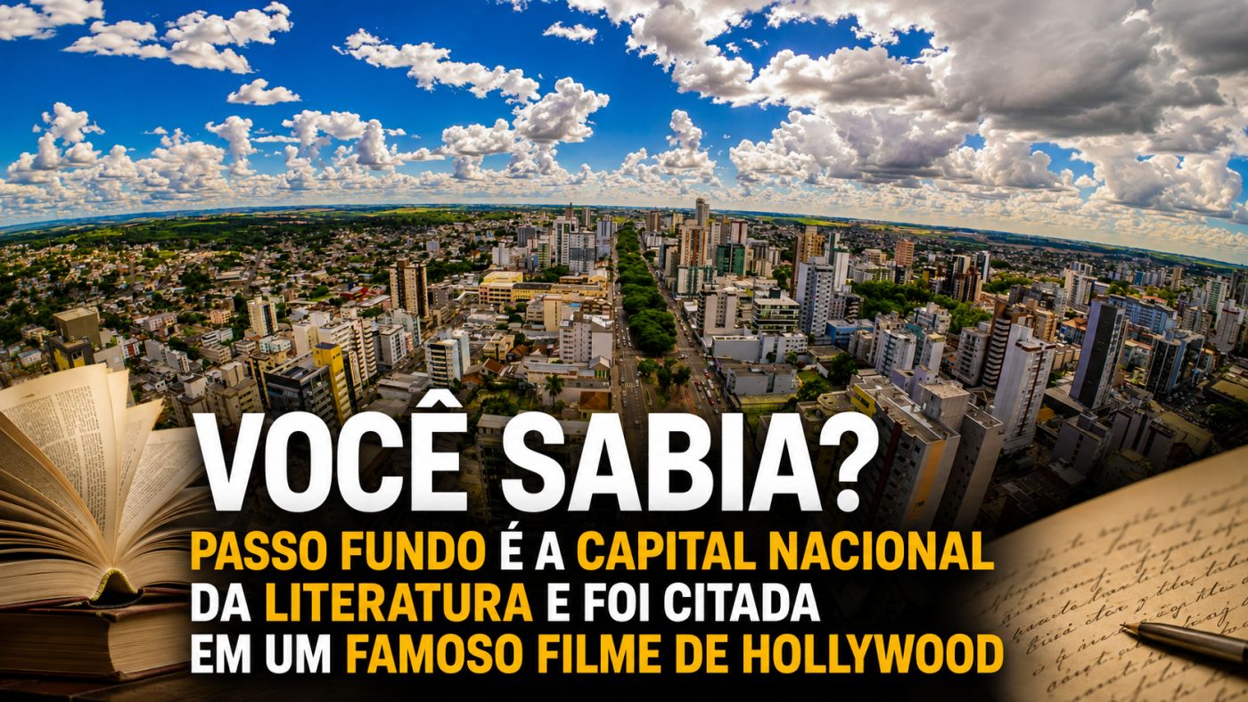 Vista aérea de Passo Fundo. Foto: Secretaria de Turismo do Município de Passo Fundo