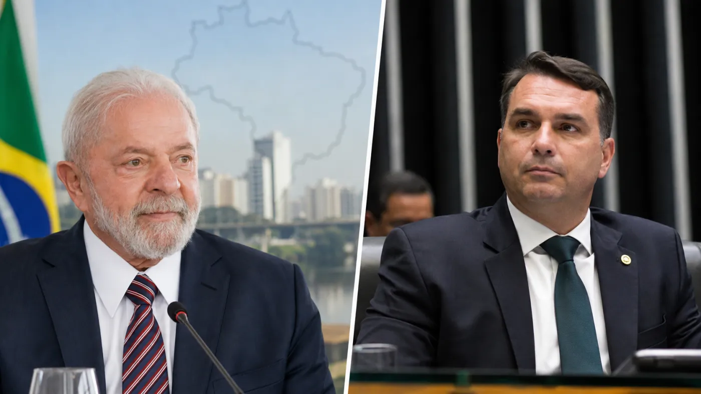 Lula e Flávio Bolsonaro estão entre os nomes que serão testados em pesquisa eleitoral realizada em São Paulo.
