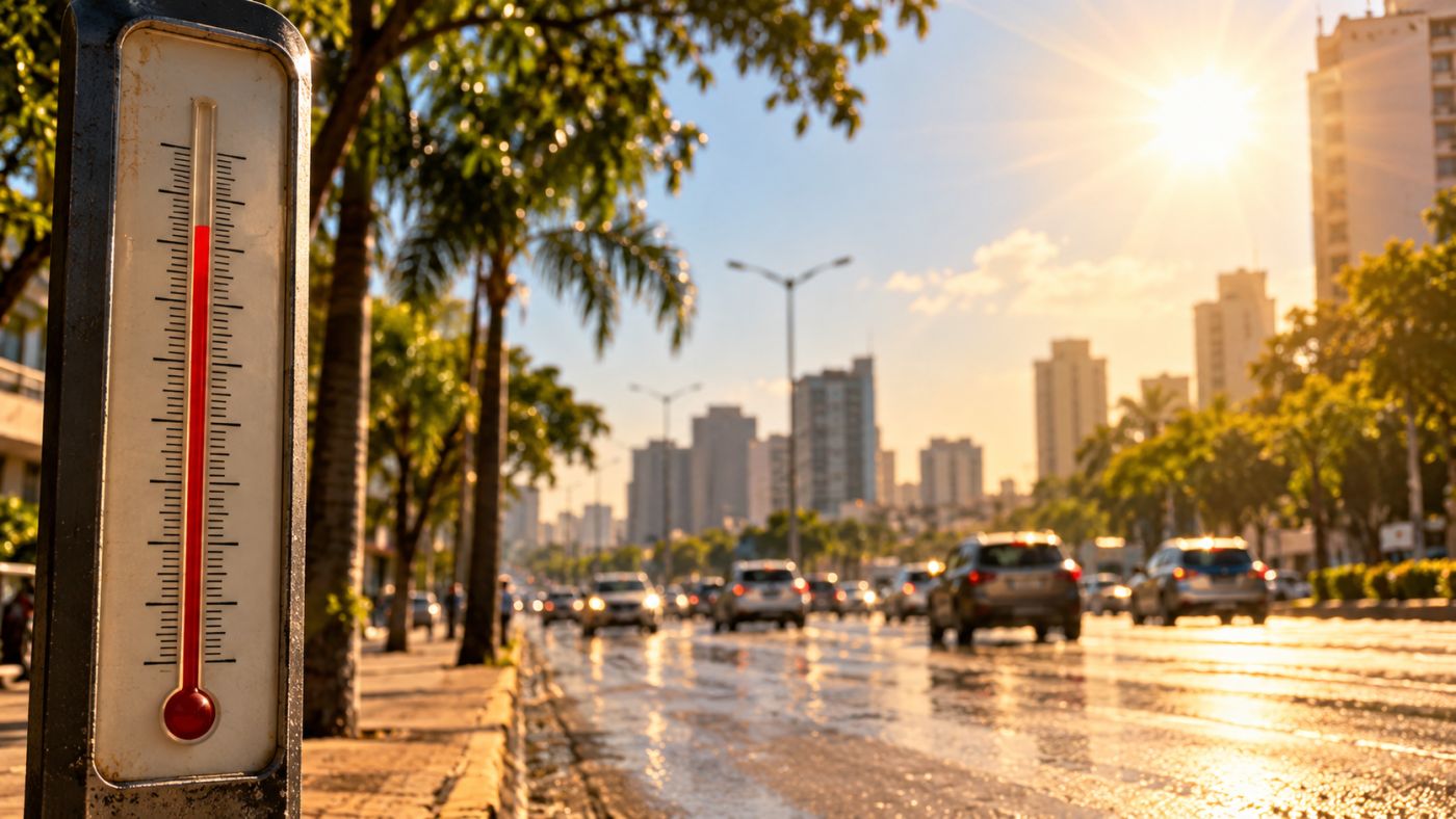 Primeira onda de calor da primavera deverá atingir diferentes regiões brasileiras a partir de sábado (26). Imagem