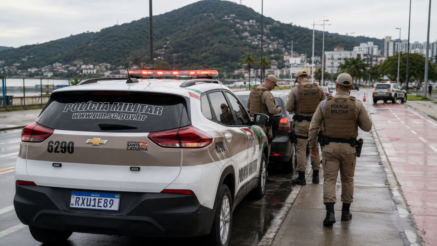 Ocorrências mobilizaram equipes da Polícia Militar em diferentes regiões de Santa Catarina durante o domingo (30).