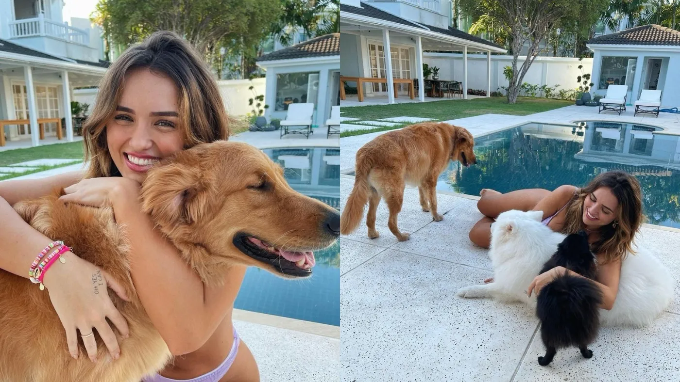 Rafa Kalimann mantinha uma relação próxima com Alfredo, golden retriever que fazia parte da família havia cerca de oito anos.