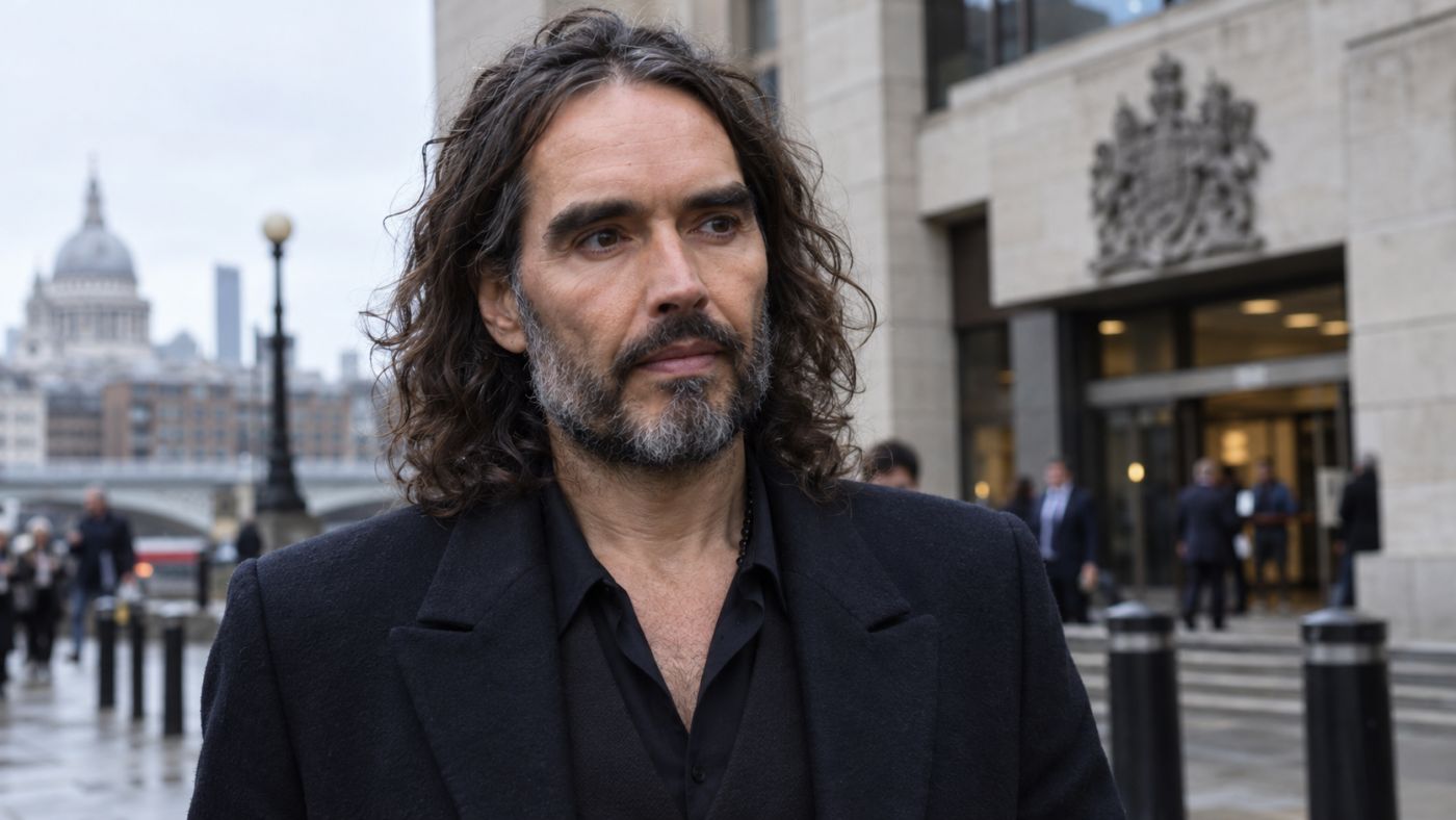 Russell Brand enfrenta julgamento em Londres por sete acusações de crimes sexuais envolvendo seis mulheres; ator nega todas