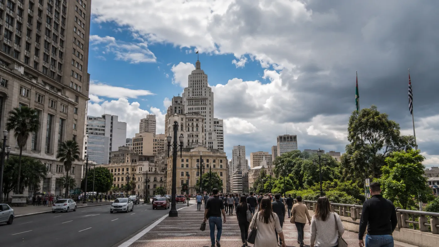 Sudeste terá sol entre nuvens, temperaturas amenas e chuva isolada neste fim de semana.