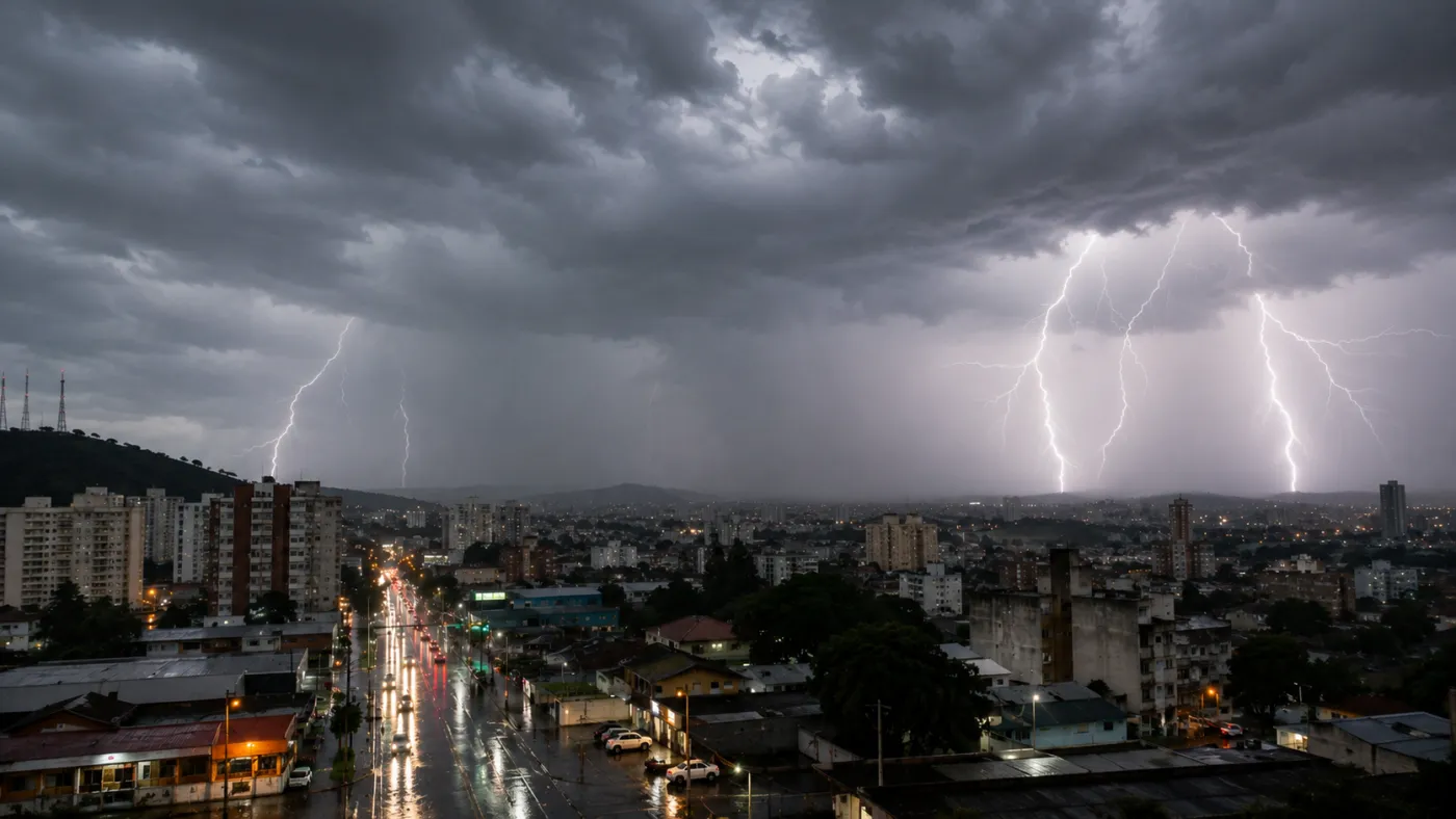 Novas instabilidades devem provocar chuva e tempestades em áreas da Região Sul.