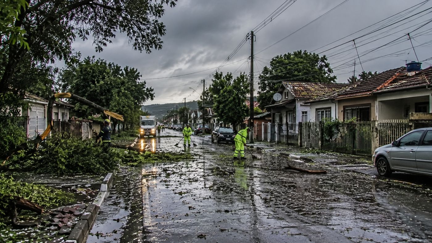 Temporal provocou quedas de árvores, alagamentos, bloqueios em estradas